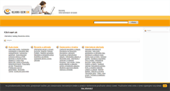 Desktop Screenshot of klikni-sem.sk
