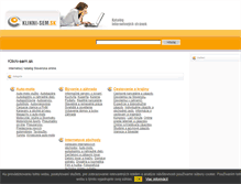 Tablet Screenshot of klikni-sem.sk